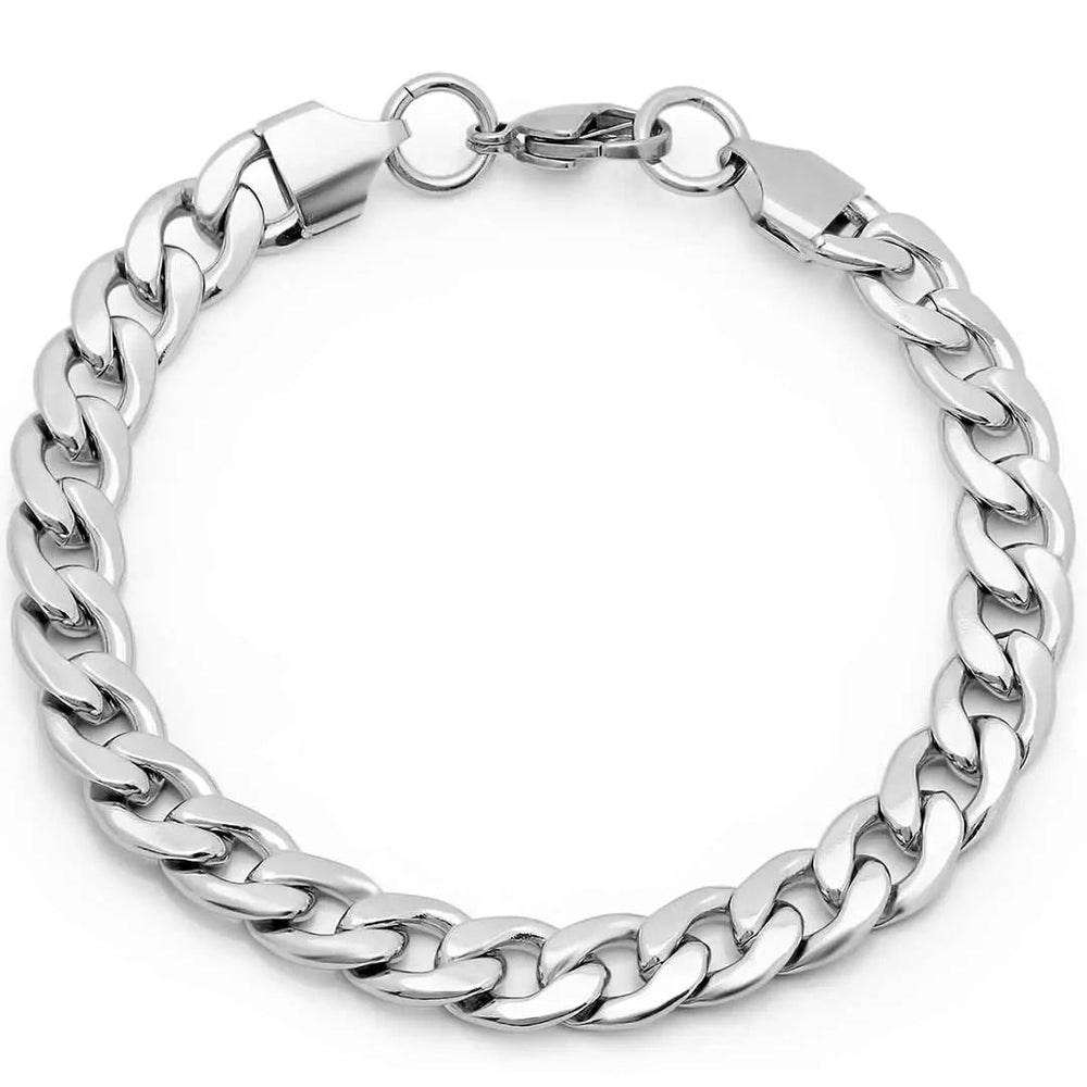 Bracelet cubain classique SteeltimeEX-STOCK Canada