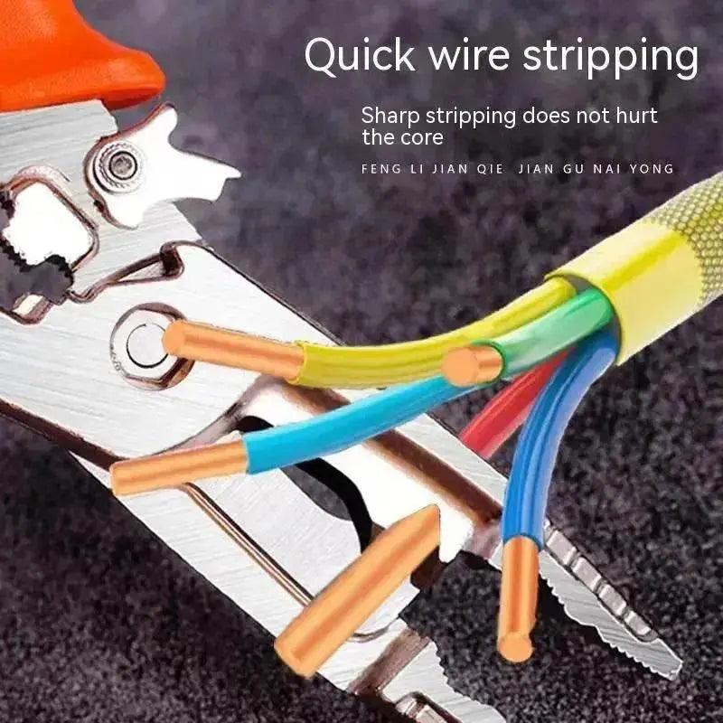 Pince à dénuder multifonctionnelle 7-en-1 en acier au carbone de style EX-STOCK Canada