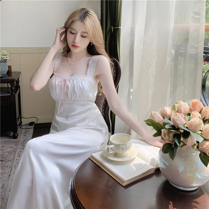 Summer French Silk Pajamas For Women - EX-STOCK Canada