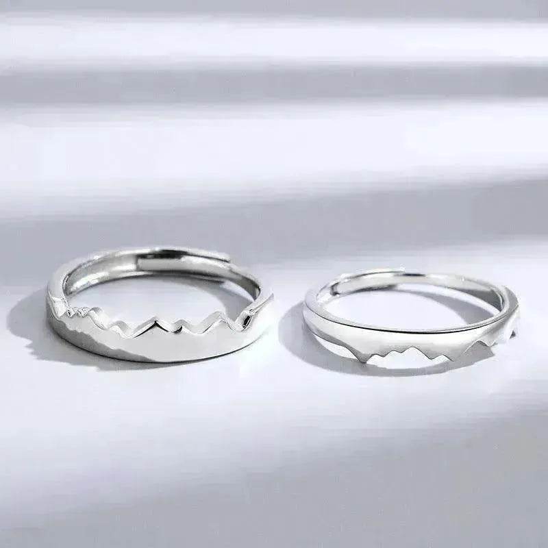 Sun Moon Couple Ring Sterling Silver Luxury Niche Design Sense Ring - EX-STOCK Canada