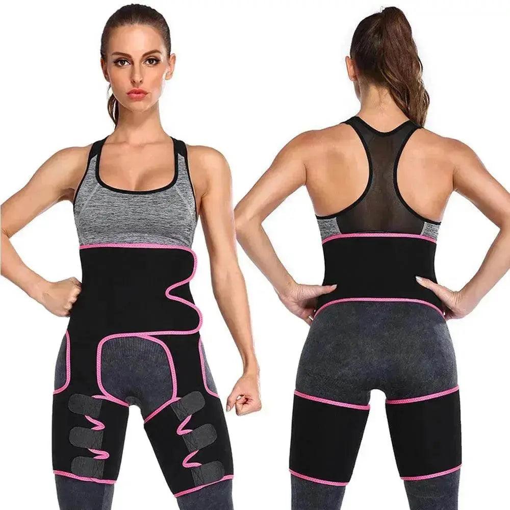 Ceinture amincissante pour cuisses à taille haute en sueur, relevateur de fesses, gaine 3 en 1 ajustable - EX-STOCK Canada