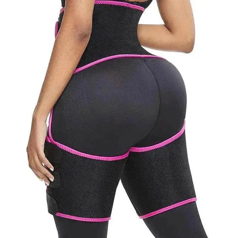 Ceinture amincissante pour cuisses à taille haute en sueur, relevateur de fesses, gaine 3 en 1 ajustable - EX-STOCK Canada