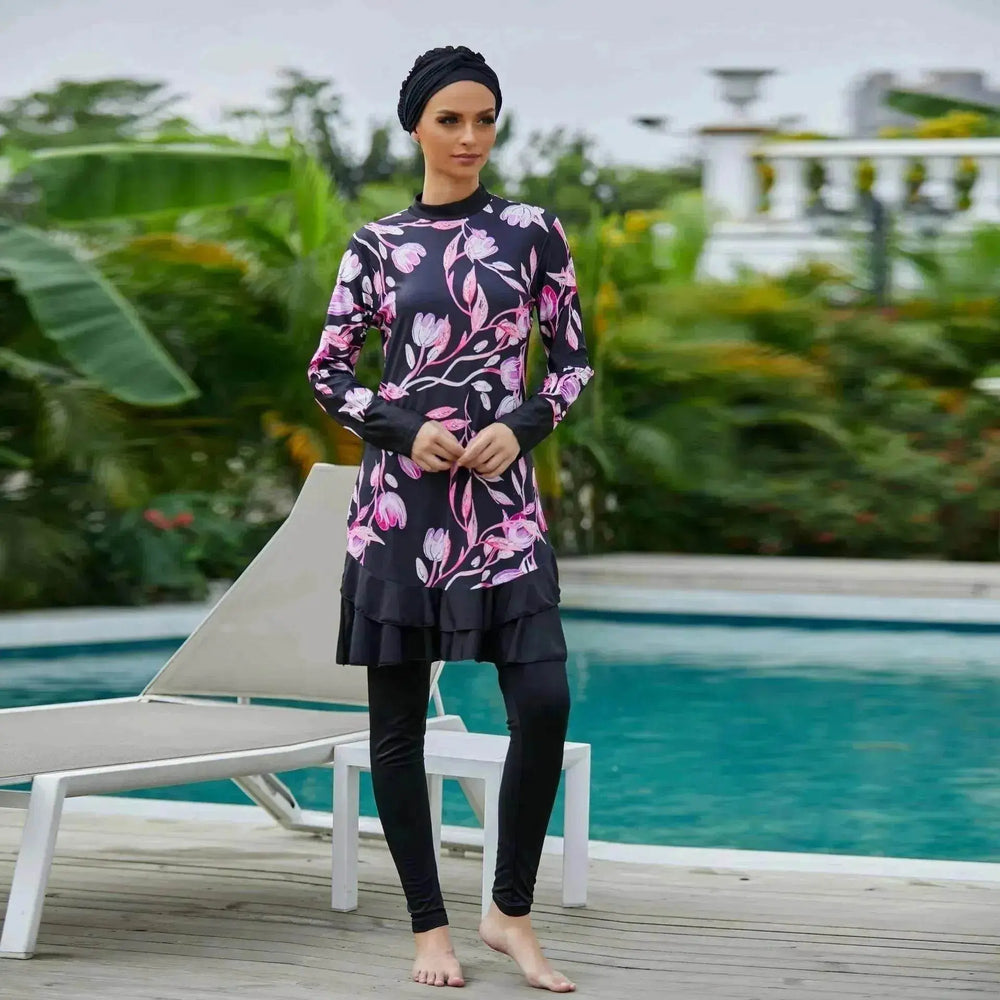 Swimsuit Arab Burkini Large Size Conservative Female - EX-STOCK Canada