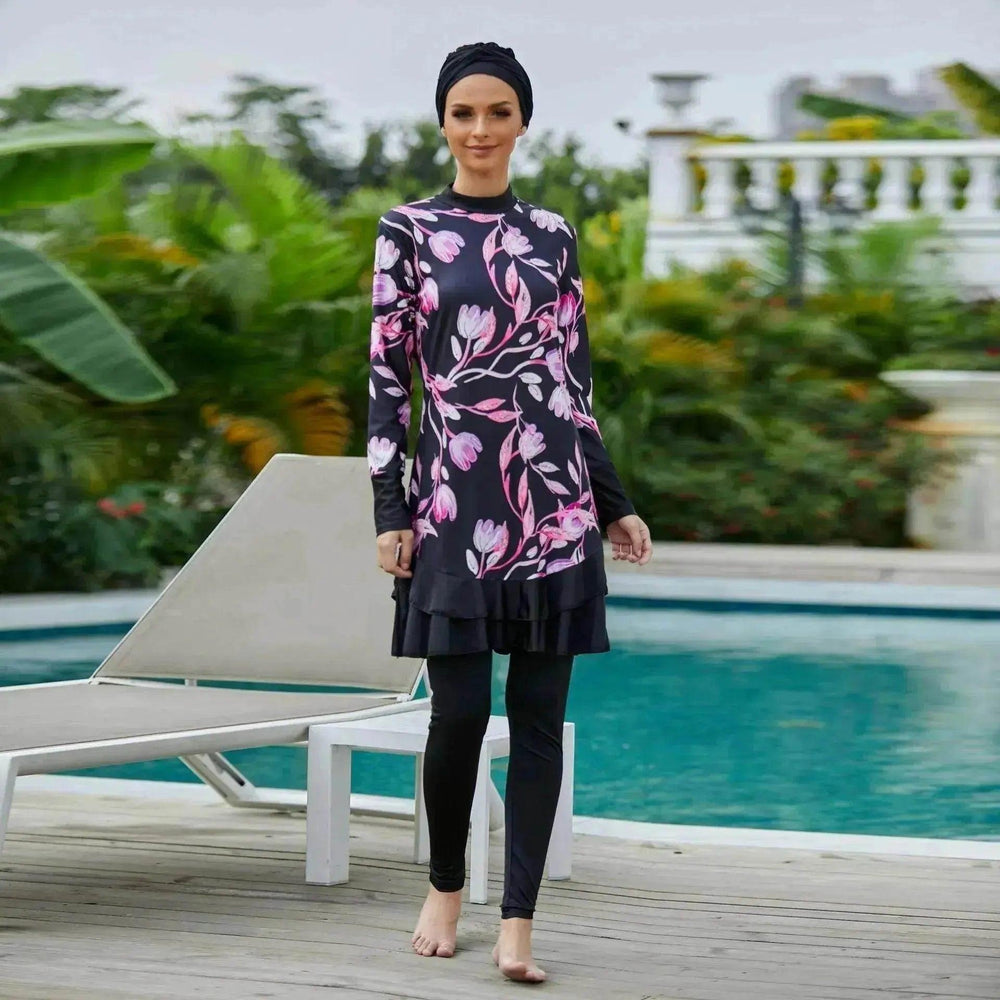 Swimsuit Arab Burkini Large Size Conservative Female - EX-STOCK Canada