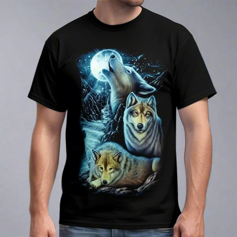 Camiseta para hombre BOL/Open Road Lobo Aullador que Brilla en la OscuridadEX-STOCK Canada