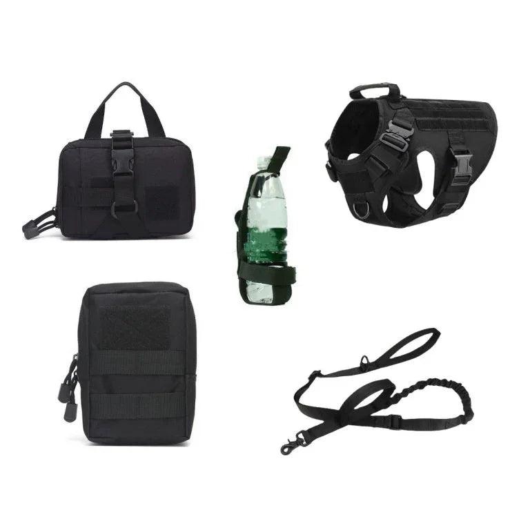 Tactical Dog Harness Pet German Shepherd K9 Training Vest Dog Harness And Leash Set For All Breeds Dogs EX-STOCK Canada