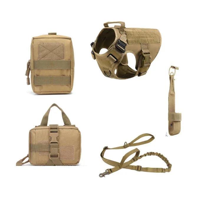 Tactical Dog Harness Pet German Shepherd K9 Training Vest Dog Harness And Leash Set For All Breeds Dogs EX-STOCK Canada