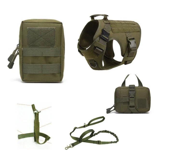 Tactical Dog Harness Pet German Shepherd K9 Training Vest Dog Harness And Leash Set For All Breeds Dogs EX-STOCK Canada