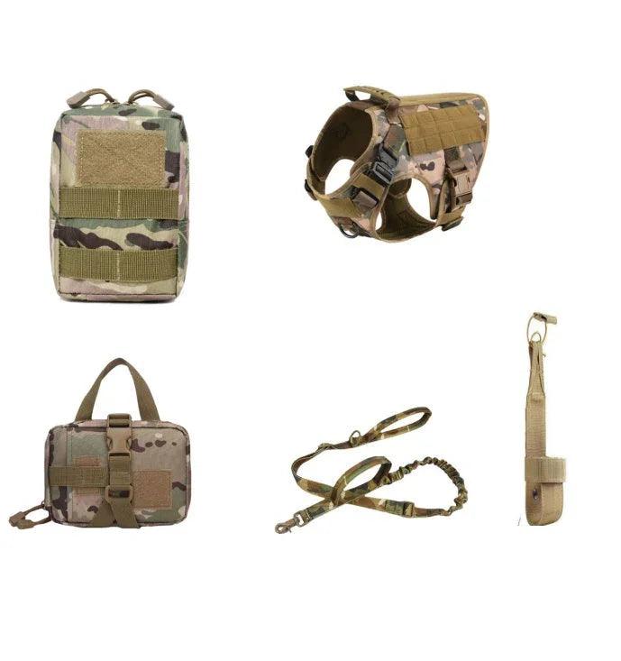 Tactical Dog Harness Pet German Shepherd K9 Training Vest Dog Harness And Leash Set For All Breeds Dogs EX-STOCK Canada