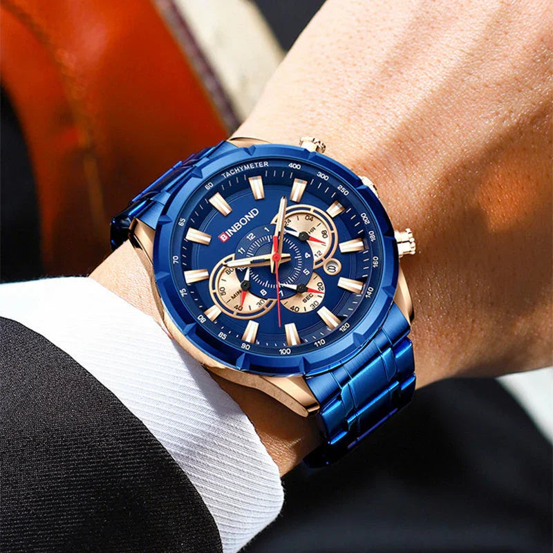 Tactical Motorcycle Waterproof Luminous Watch Timing Multi-Pointer EX-STOCK Canada