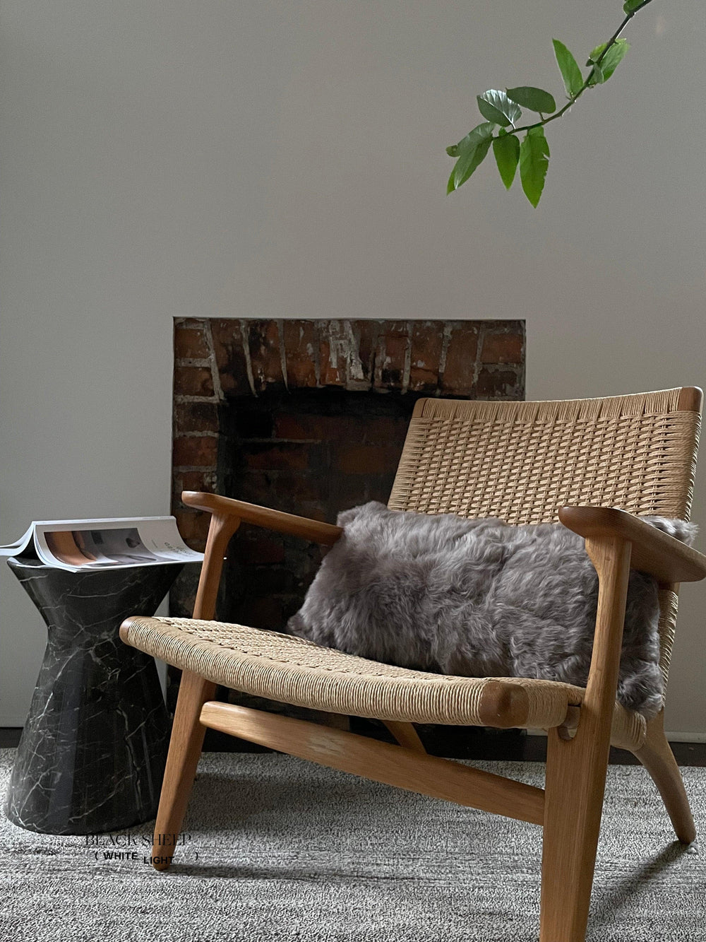 Rectangular Shorn Taupe Icelandic Sheepskin Pillow Cover EX-STOCK Canada