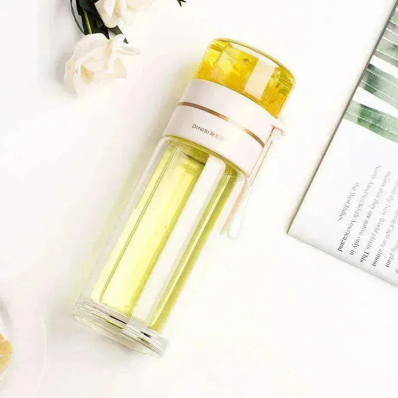 Tea Infuser Filter Separation Double Wall Glass Bottle - EX-STOCK CANADA