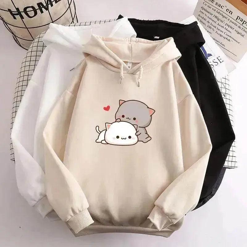 Sweat à capuche ample mignon kawaï aux couleurs de bonbons pour adolescents - EX-STOCK Canada
