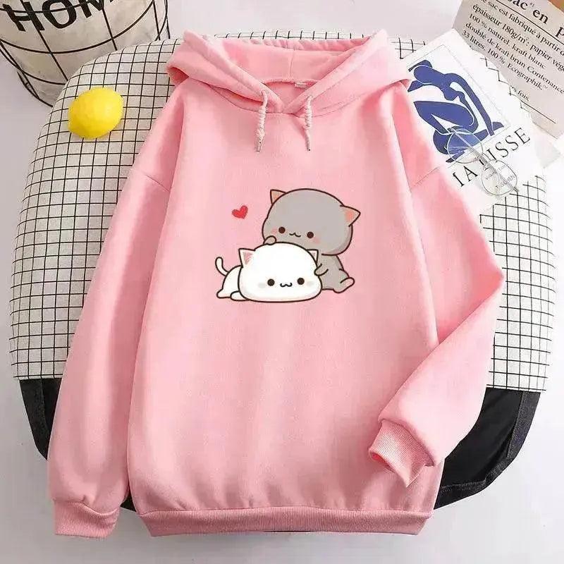 Sweat à capuche ample mignon kawaï aux couleurs de bonbons pour adolescents - EX-STOCK Canada