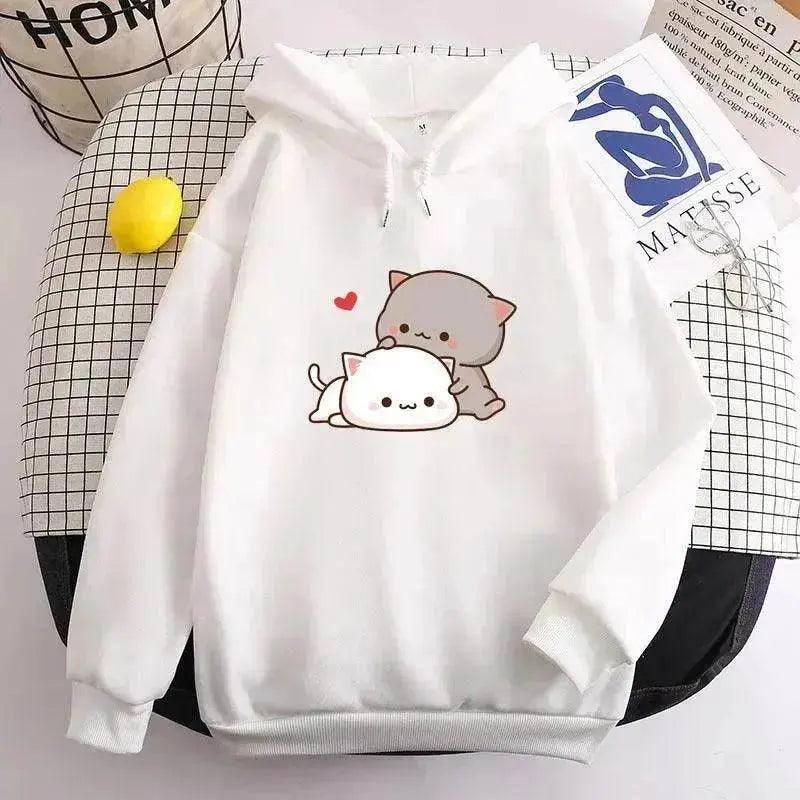 Sweat à capuche ample mignon kawaï aux couleurs de bonbons pour adolescents - EX-STOCK Canada