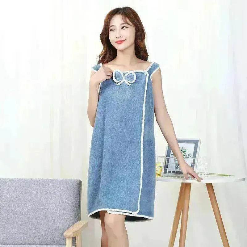 The coral velvet cozy wearable cocoon bath towel - EX-STOCK Canada