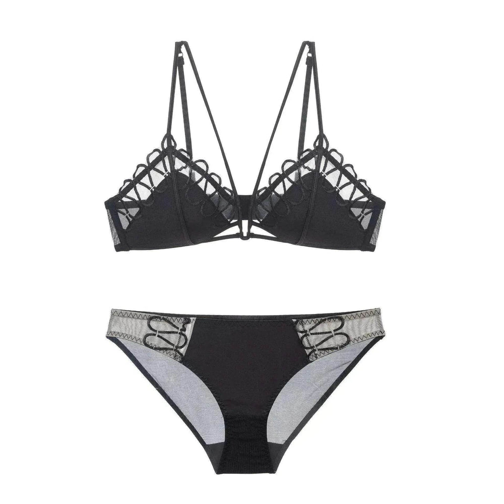 Thin Lace Comfortable Back Shaping Bra Set - EX-STOCK Canada