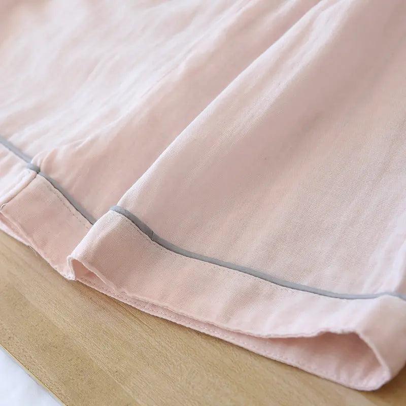 Pyjama trois pièces en gaze de coton pour femmes - EX-STOCK Canada