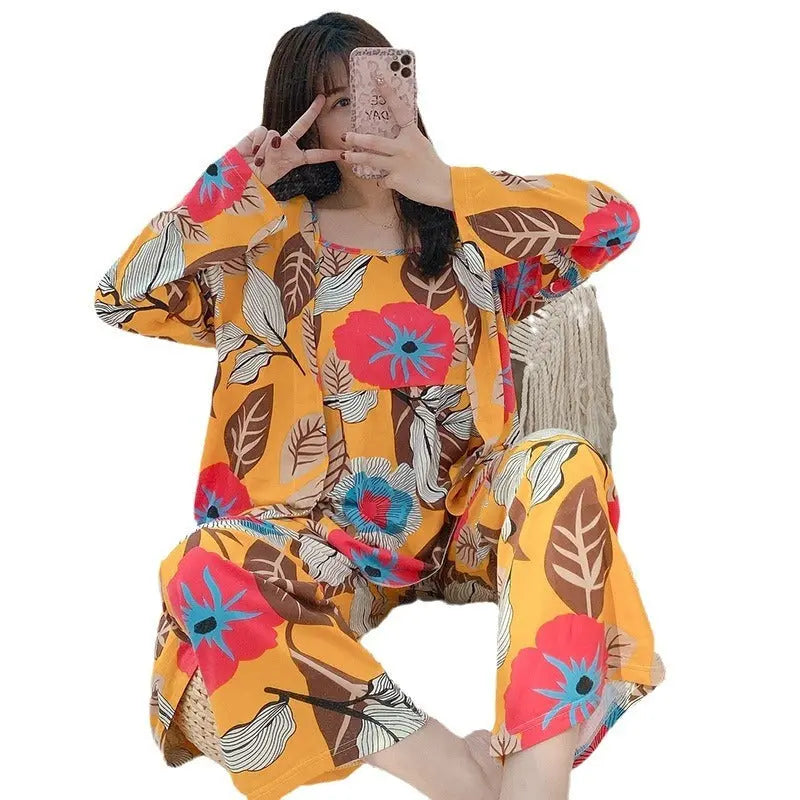 Three-piece Homewear Pajamas For Women - EX-STOCK Canada