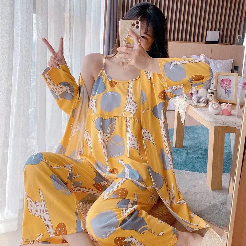 Three-piece Homewear Pajamas For Women - EX-STOCK Canada