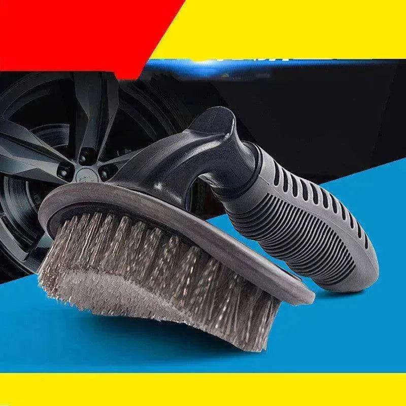 Tire PVC Brush With Soft Handle Steel Rim Wheel Hub Brush - EX-STOCK Canada