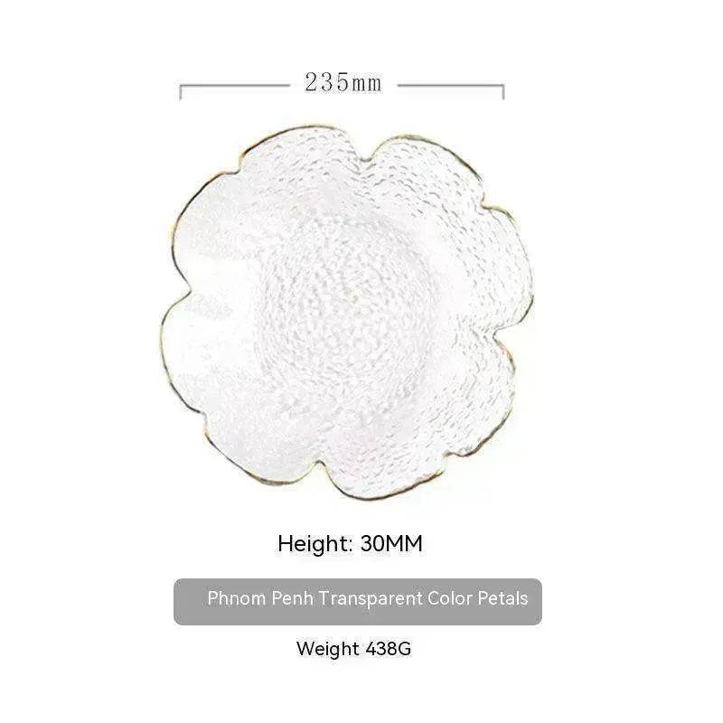 Traditional Japanese Style Hammer Pattern Petal Glass Bowl Set - EX-STOCK Canada