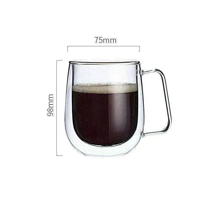Transparent Double Coffee Cup Mug - EX-STOCK Canada