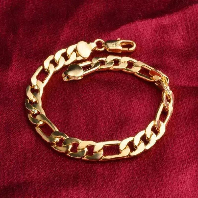 Collier tendance argent peint or 18 carats 8MM - EX-STOCK Canada