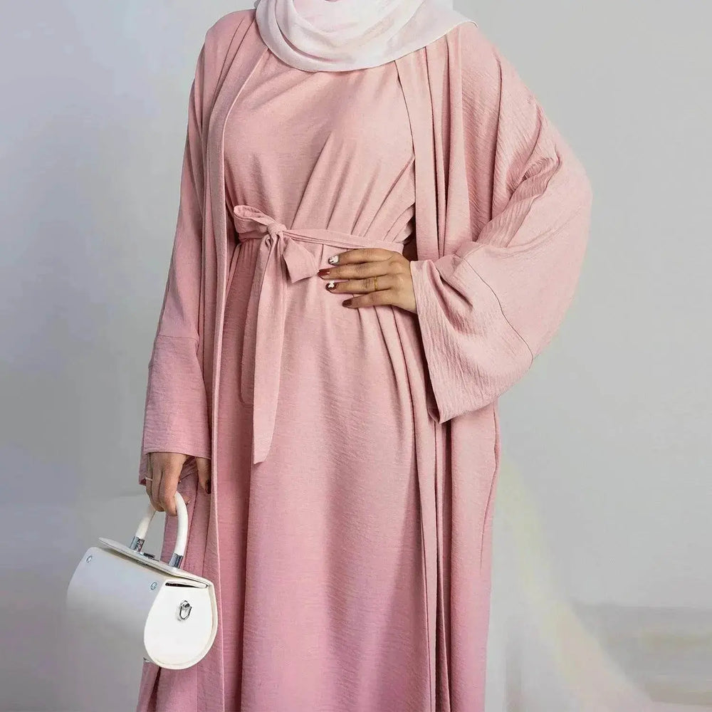 Turkey Dubai Solid Color Two-piece Suit - EX-STOCK Canada