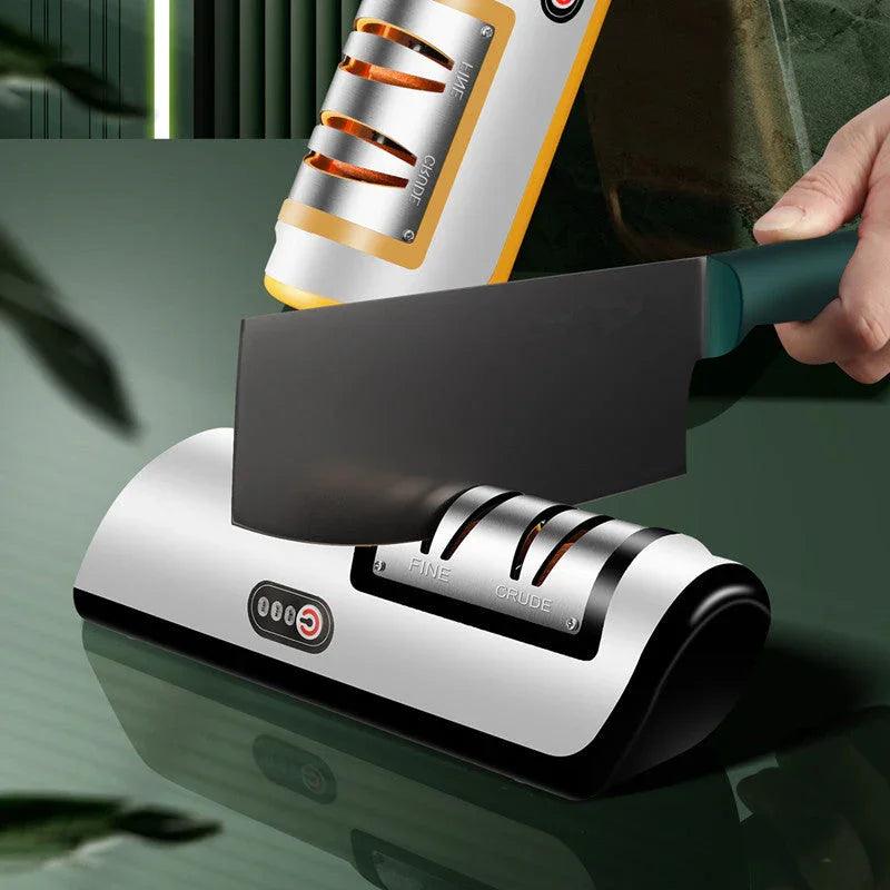 USB Rechargeable Electric Knife Sharpener Automatic Adjustable Kitchen Tool For Fast Sharpening Knives Scissors And Grinders Gadgets EX-STOCK Canada