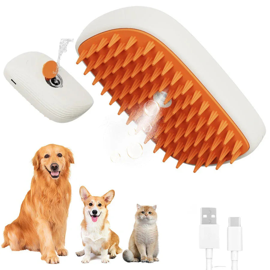 USB Rechargeable Pets Steam Brush Spray Massage Comb Pet Grooming Tools Cat Steam Comb Pet Products EX-STOCK Canada
