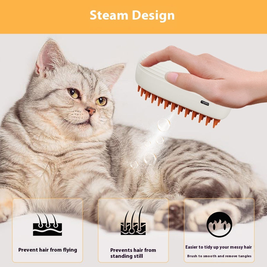 USB Rechargeable Pets Steam Brush Spray Massage Comb Pet Grooming Tools Cat Steam Comb Pet Products EX-STOCK Canada