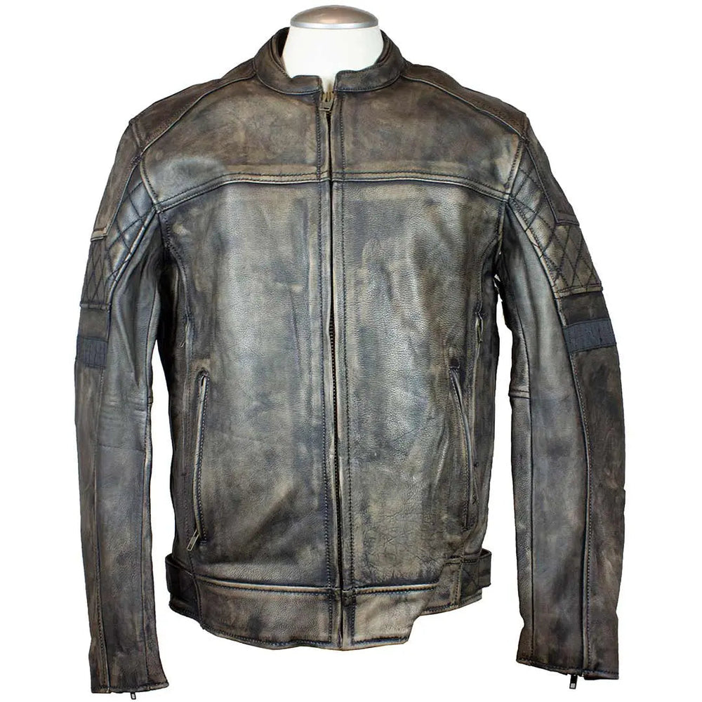 Chaqueta de motociclista para hombre Unik International con franjas reflectantesEX-STOCK Canada