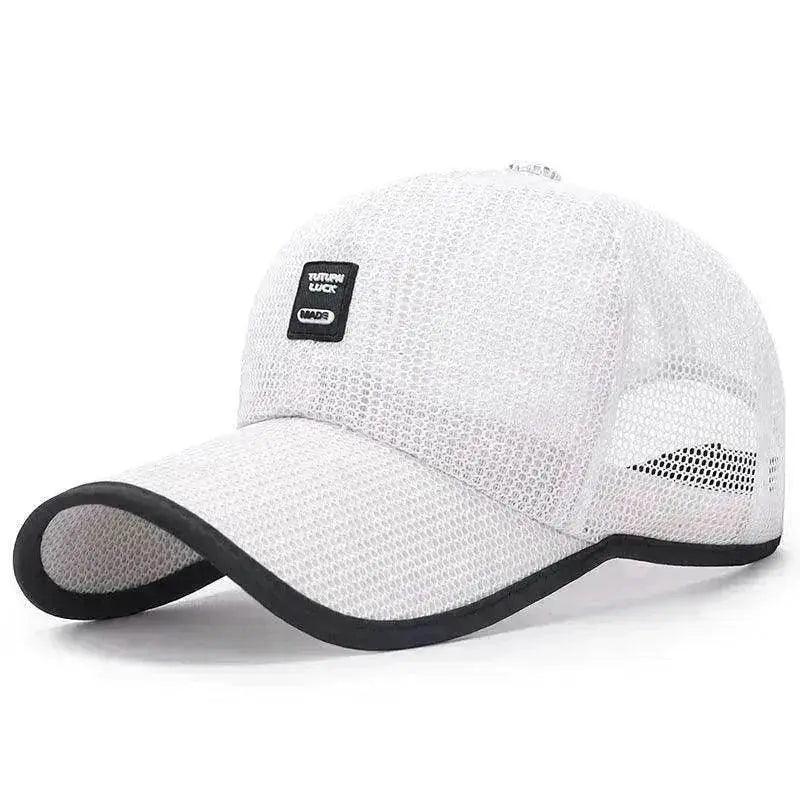 Casquette de style baseball avec filet en polyester pare-soleil unisexe - EX-STOCK Canada