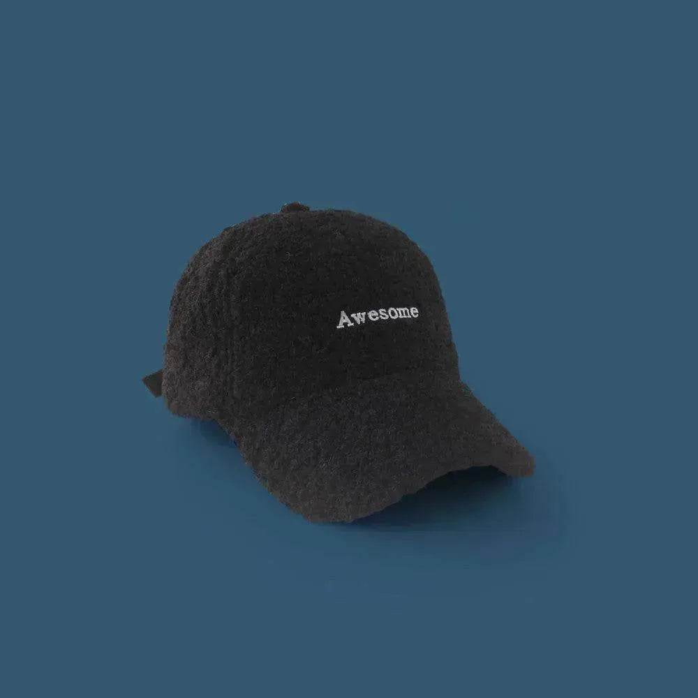 Unisex Unique Design Of Lamb Wool Alphabet Plush Hat - EX-STOCK Canada