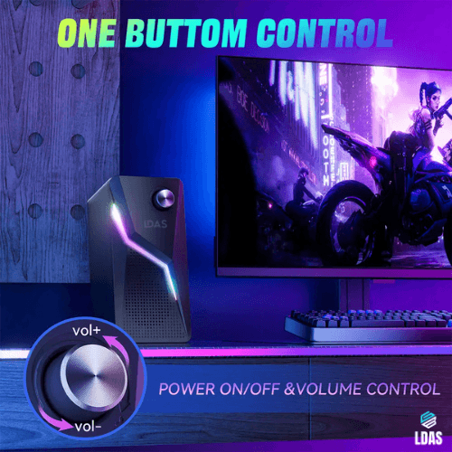 LDAS Computer Speakers for Desktop Monitor, USB/USB-C Powered PC Speakers EX-STOCK Canada