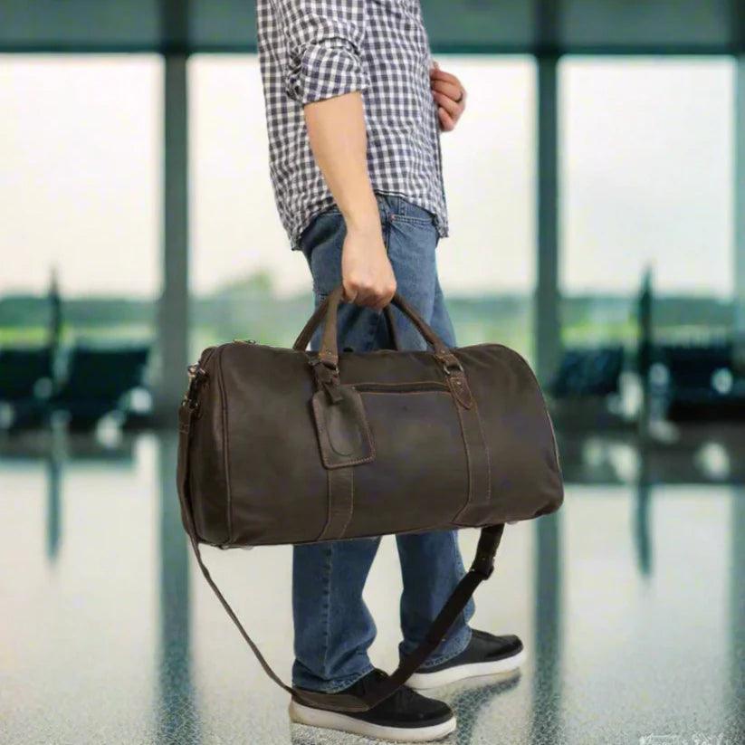 Greenwood Leather Weekend Travel Bag