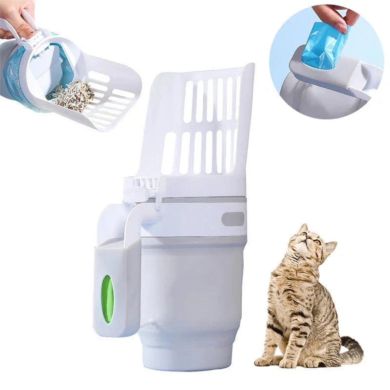 Pelle à litière pour chat élargie Upgrade avec sacs de recharge Boîte à litière pour grand chat Système de poubelle auto-nettoyante pour déchets de chat Fournitures pour animaux Produits pour animauxEX-STOCK Canada