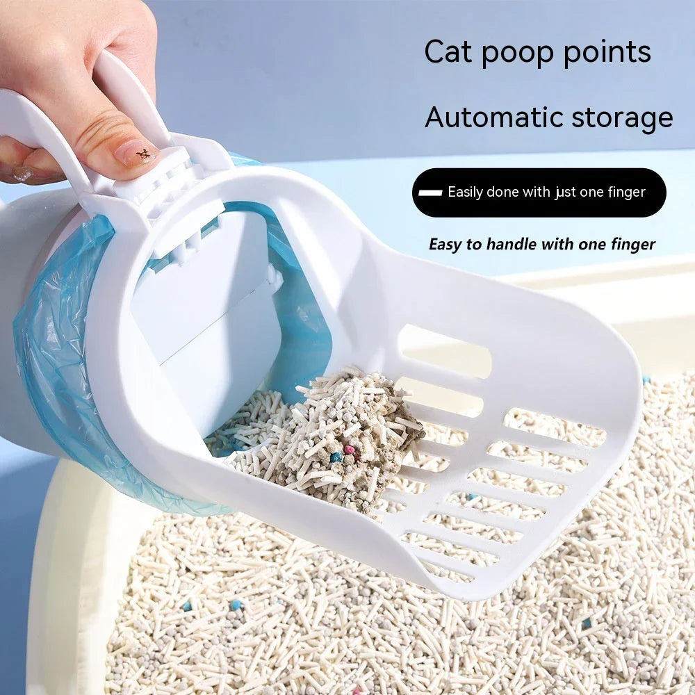 Upgrade Widen Cat Litter Shovel Scoop With Refill Bags Large Cat Litter Box Self Cleaning Cat Waste Bin System Pet Supplies Pet Products EX-STOCK Canada