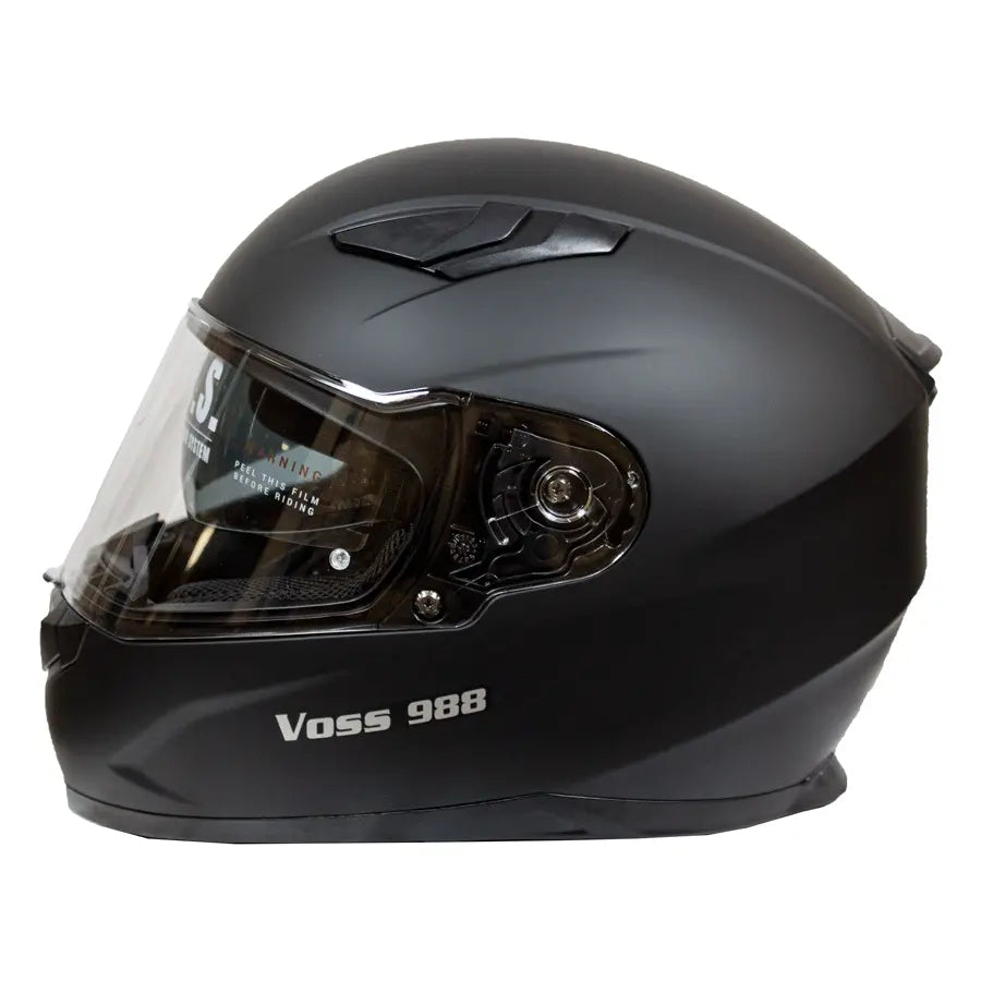 VOSS 988 MOTO-1 Helm in Matt SchwarzEX-STOCK Canada