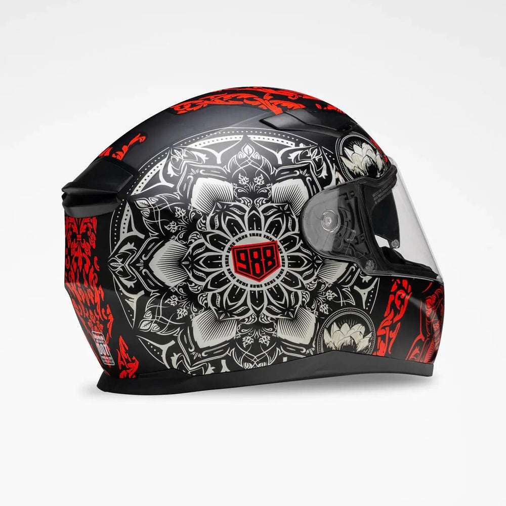 VOSS 988 Moto-1 Mandala Helmet EX-STOCK Canada