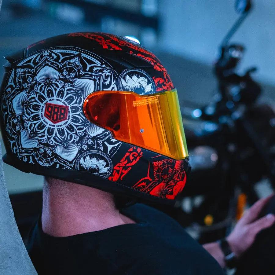VOSS 988 Moto-1 Mandala Helmet EX-STOCK Canada