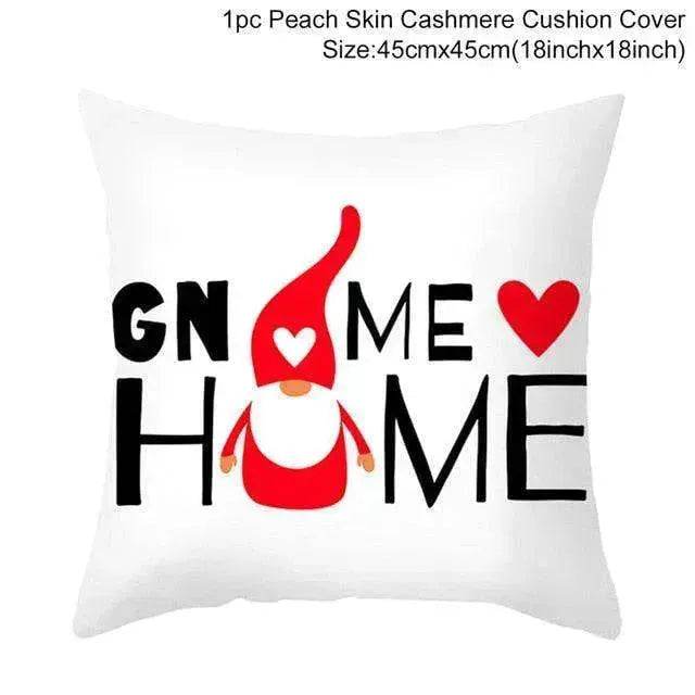 Valentine's Day Red Cartoon Letter Series Peach Skin Sofa Pillowcase - EX-STOCK Canada