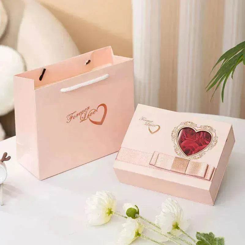 Valentine's Day Roses Love Jewelry Box Necklace Ring Ear Studs - EX-STOCK Canada