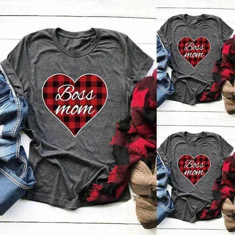 Valentine's Day Women's Top Printed Round Neck Short Sleeve - EX-STOCK Canada