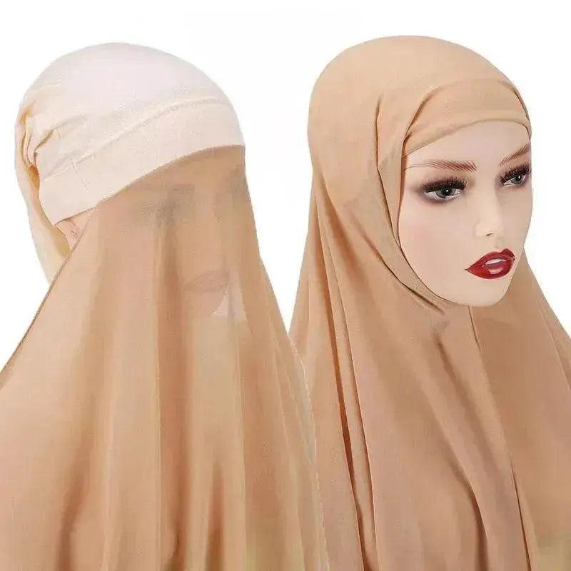 Ensemble de foulard turban en mousseline pour dames arabes voilées - EX-STOCK Canada