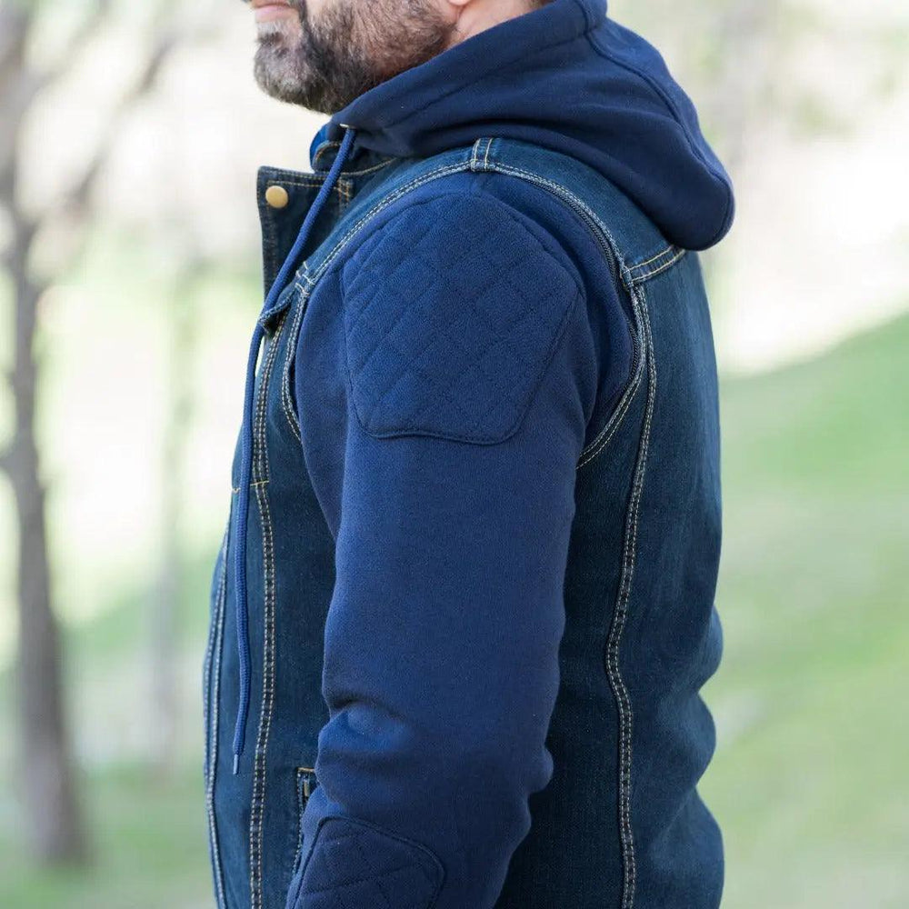 Versatile Denim Vest with Hoodie EX-STOCK Canada