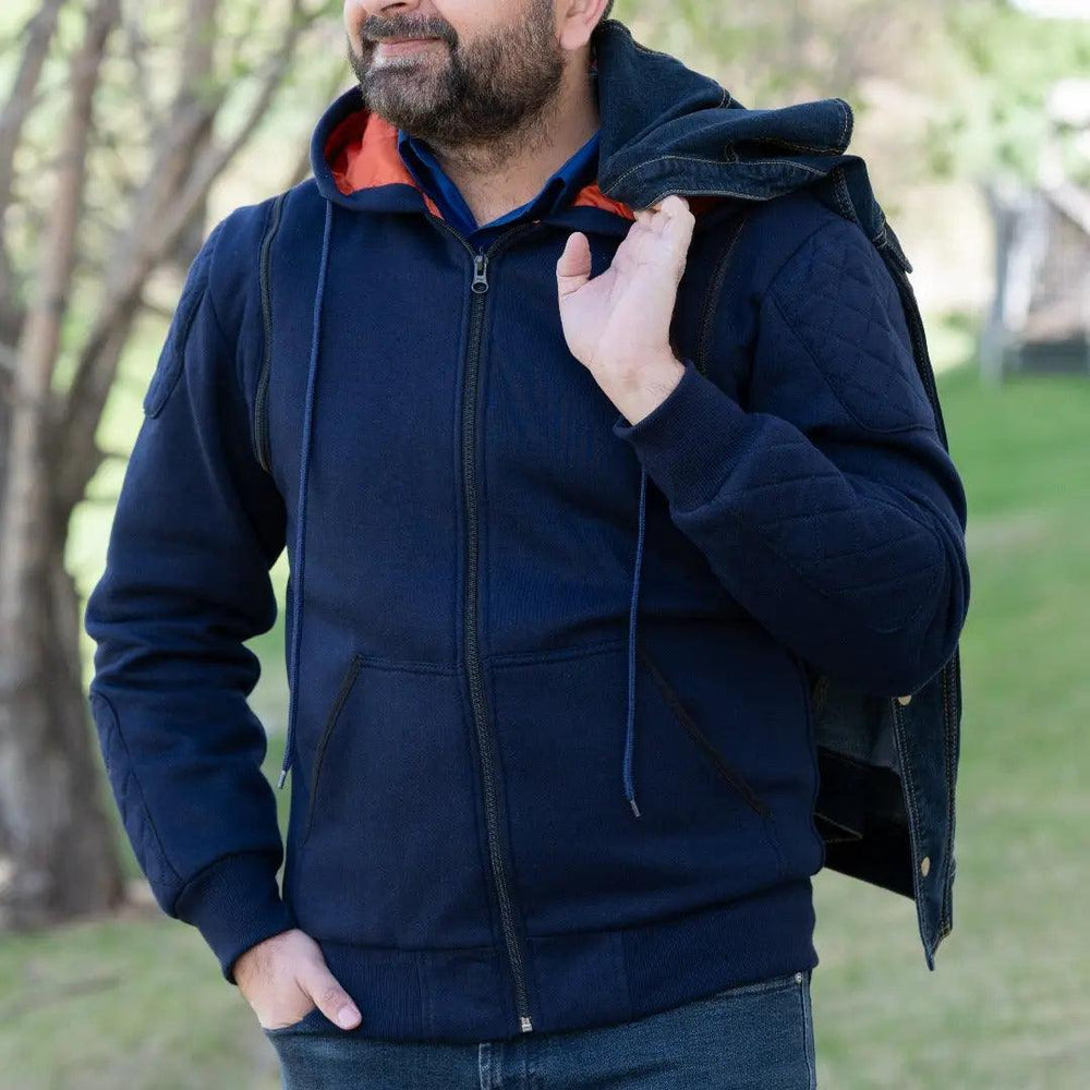 Versatile Denim Vest with Hoodie EX-STOCK Canada