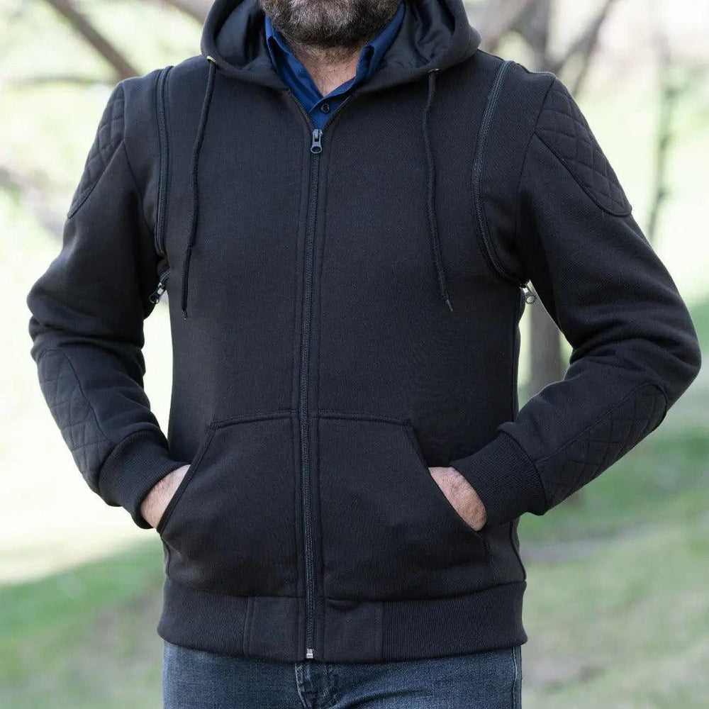 Versatile Denim Vest with Hoodie EX-STOCK Canada