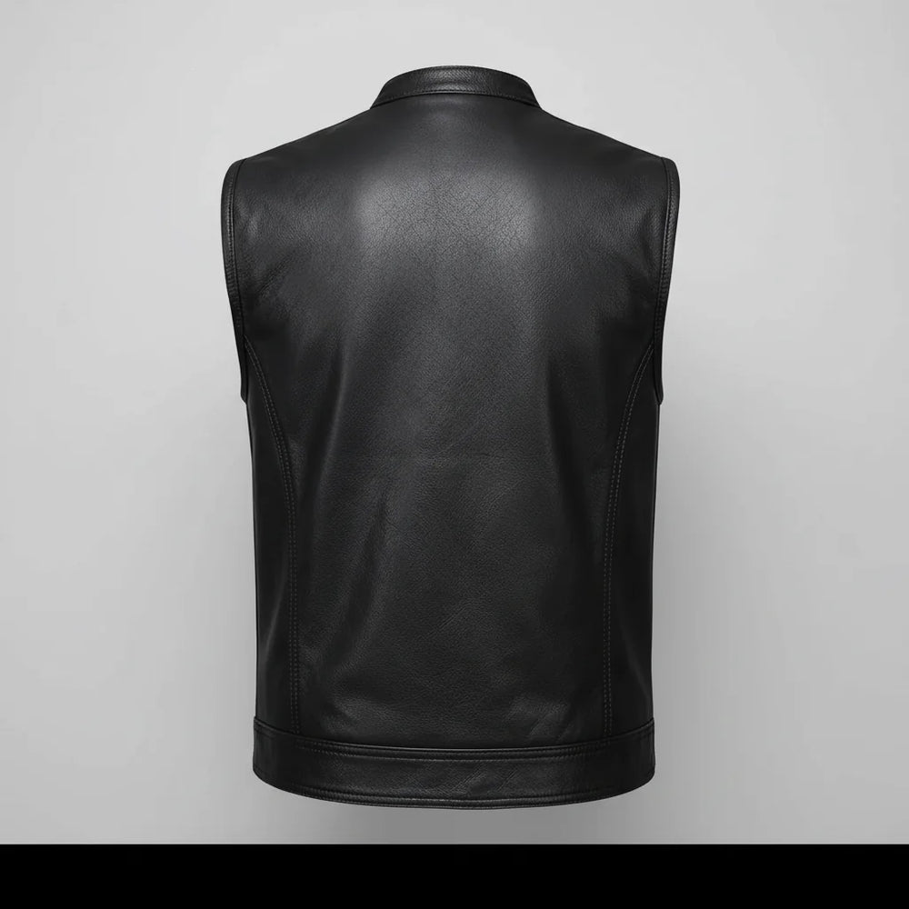 Open Road Men's Leather Club Vest